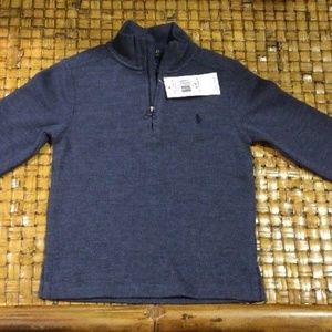 Ralph Lauren BABY TODDLER BOYS HALF ZIP SWEATSHIRT